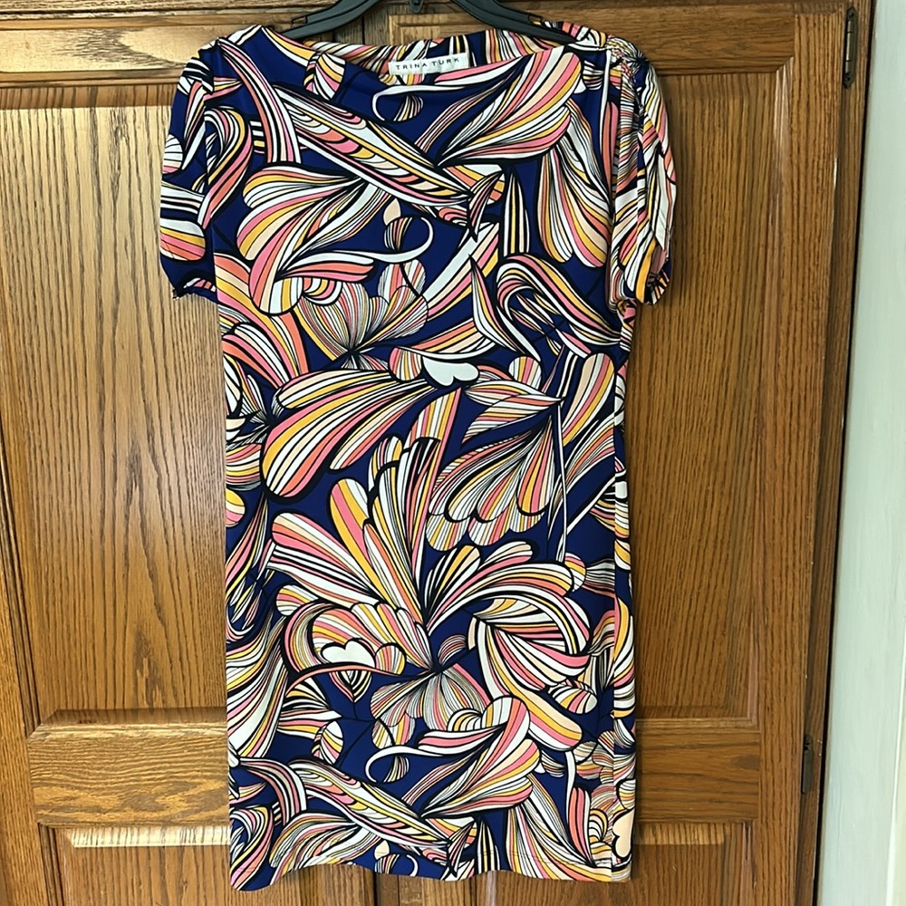 Trina Turk Shift Dress Abstract Print